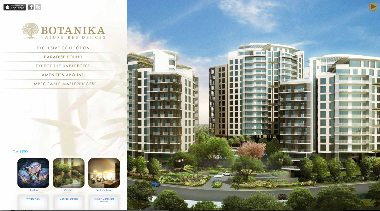 Filinvest<br>Botanika Website